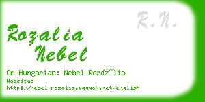 rozalia nebel business card
